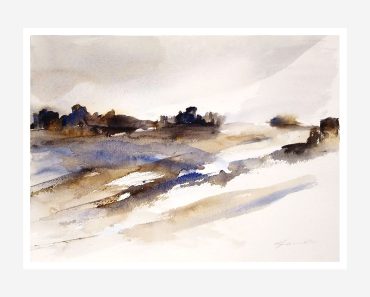Landskap 4: storlek med P 40×50 cm, Akvarell