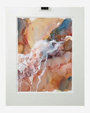 Vatten 3: storlek med P ca.46×62 cm, Tusch på papper