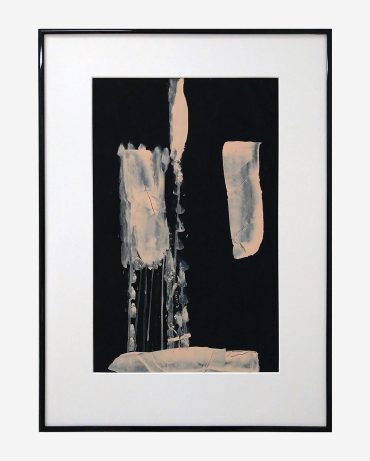 Abstrakt form: storlek med P 50×70 cm, Tusch, Vinyl
