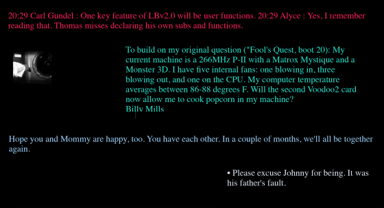 One link led to ”Letters”, which showed 4 different email conversations.